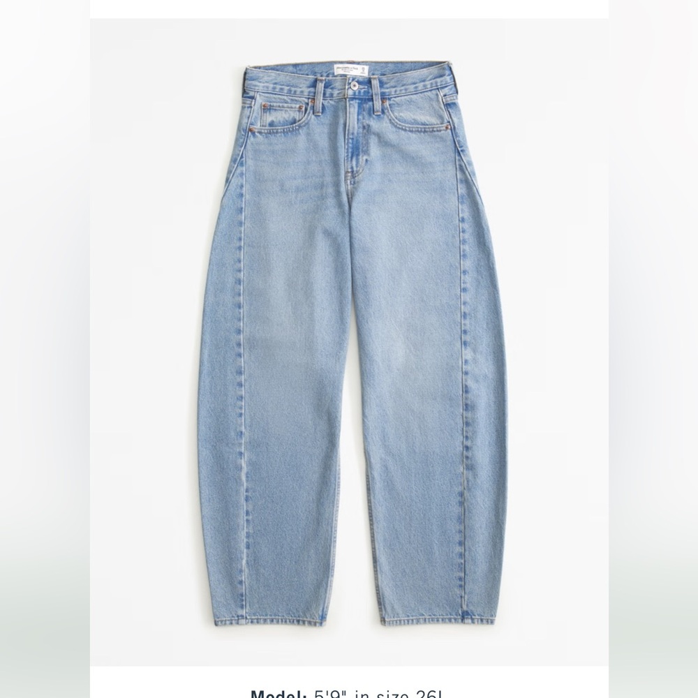 Mid Rise Barrel Jean Regular 25
